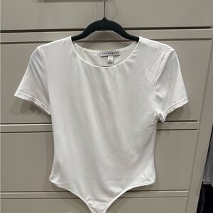 White Women's Boutique Bodysuit Top